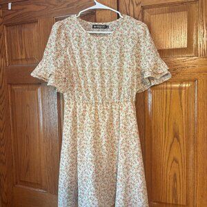 Floral Short Sleeve Dress